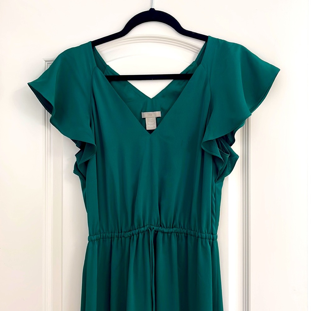 H&M Maxi Dress, Green, Size Medium